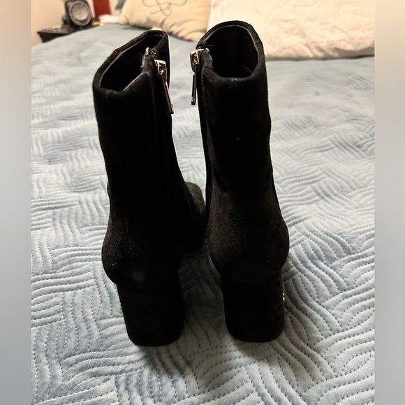 Codie Black Suede Ankle Booties Sam Edelman-Size 8 - Picture 7 of 8